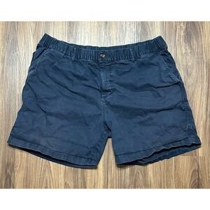 Bearbottom Navy Blue Mens Drawstring Stretch Twill 7" Shorts Gorpcore Sz 2XL